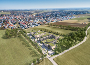 Darstellung des Objekts "Betreutes Wohnen Wettstetten" der ERL Immobiliengruppe