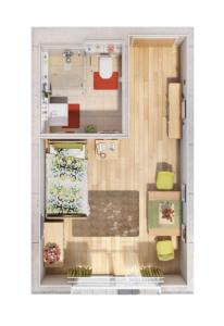 Pflegeappartement Grundriss
