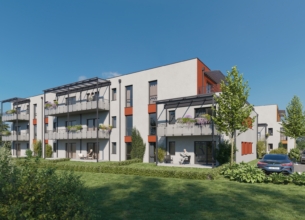 Darstellung des Objekts "Seniorenwohnen Abensberg" der ERL Immobiliengruppe