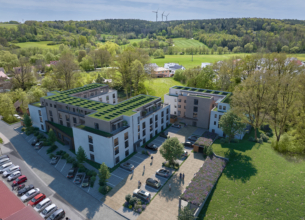Darstellung des Objekts "Betreutes Wohnen Emskirchen II" der ERL Immobiliengruppe